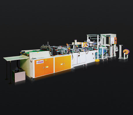 Side sealing zipper bag making machine